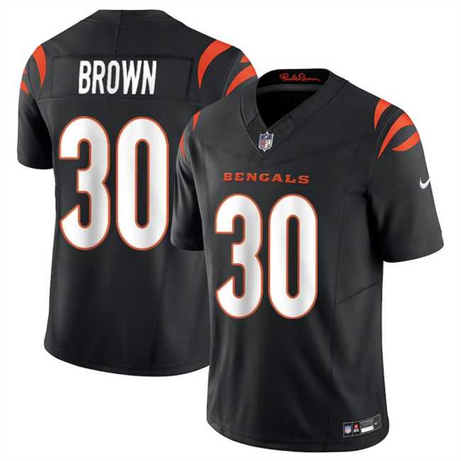 Men & Women & Youth Cincinnati Bengals #30 Chase Brown Black 2024 F.U.S.E Vapor Untouchable Limited Stitched Jersey Dzhi